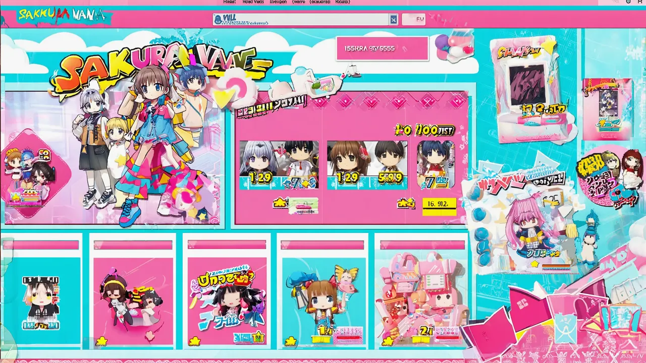 Sakura Wave - Anime merch · playful pop example theme