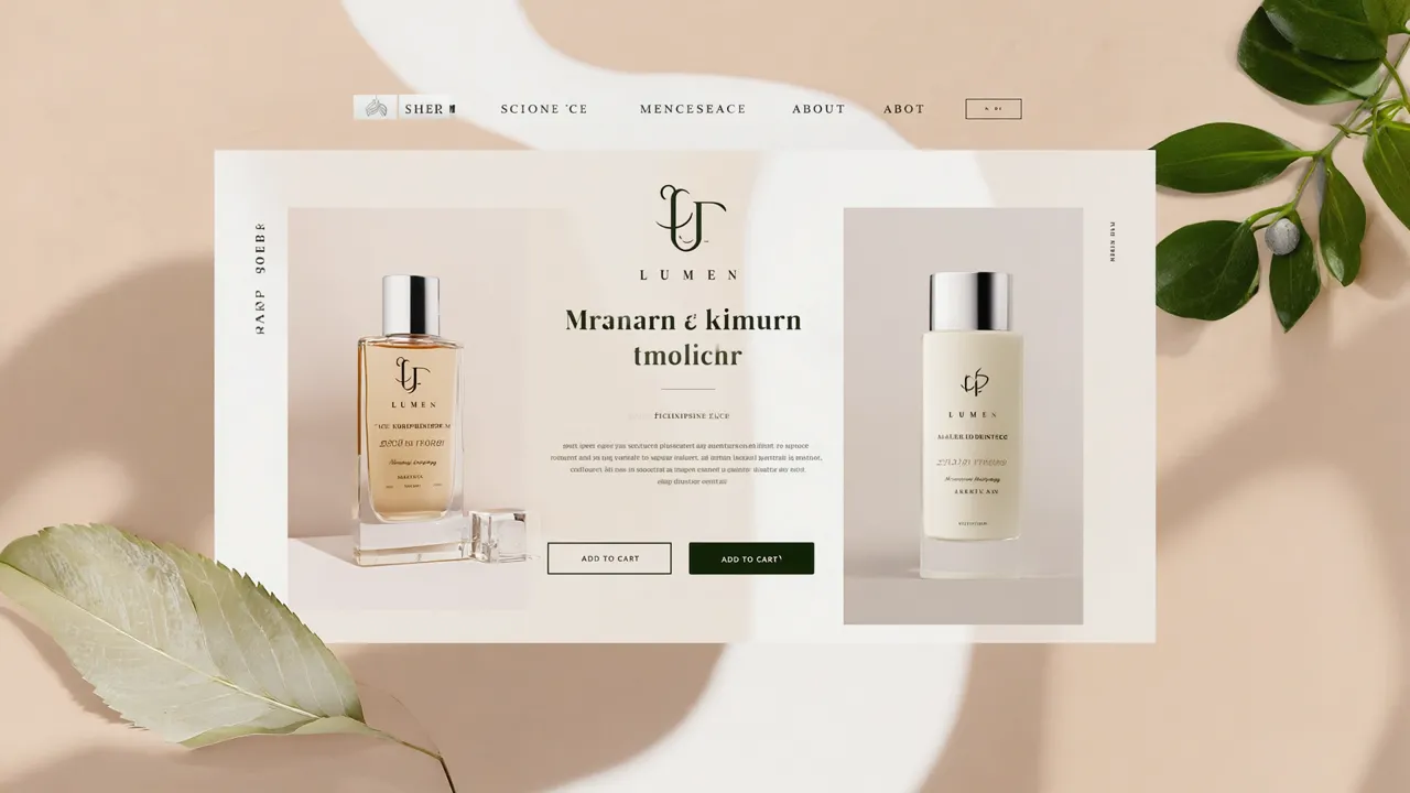 Lumen - Skincare · minimal editorial example theme