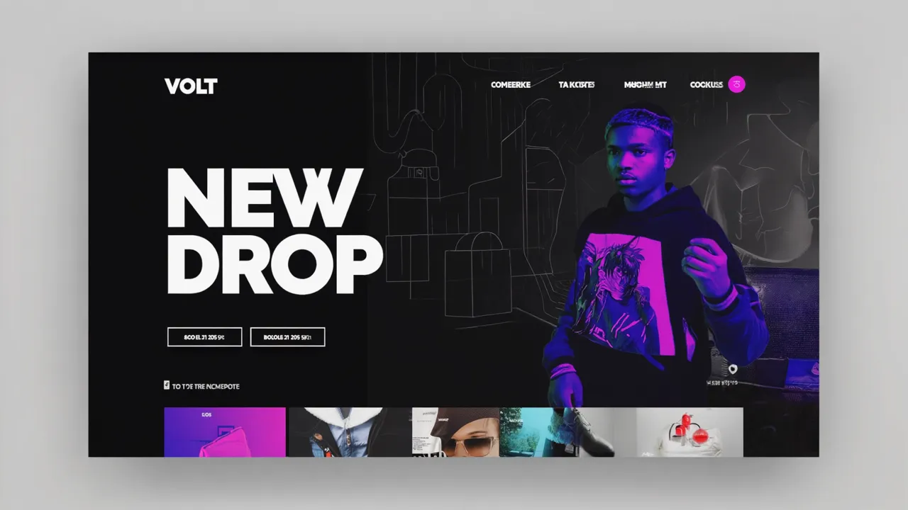 Volt - Streetwear · bold drop example theme